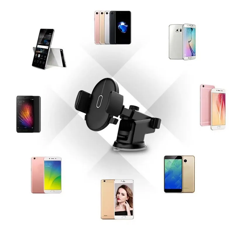 Автомобильный держатель для телефона на лобовое стекло для samsung S9 360 Вращающийся Автомобильный держатель для iPhone подставка для телефона