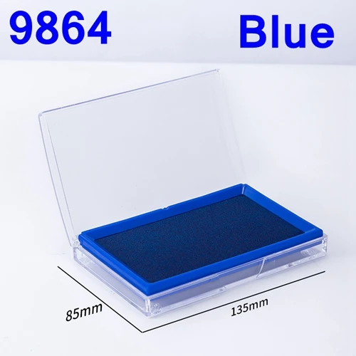 Good quality ink pad stamp pad ink table Red seal Financial office supplies  according to handprint portable blue quick drying se - AliExpress