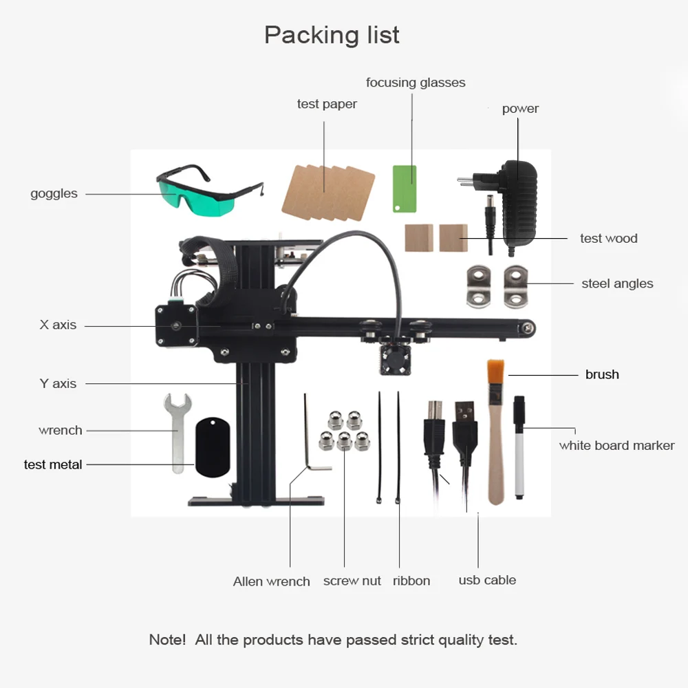 Pаспродажа Портативный 3,5 Вт 7 Вт 20 Вт лазерный гравер, гравировальный станок для резьбы, DIY Лазерный принтер с логотипом для гравировки по металлу, глуб...