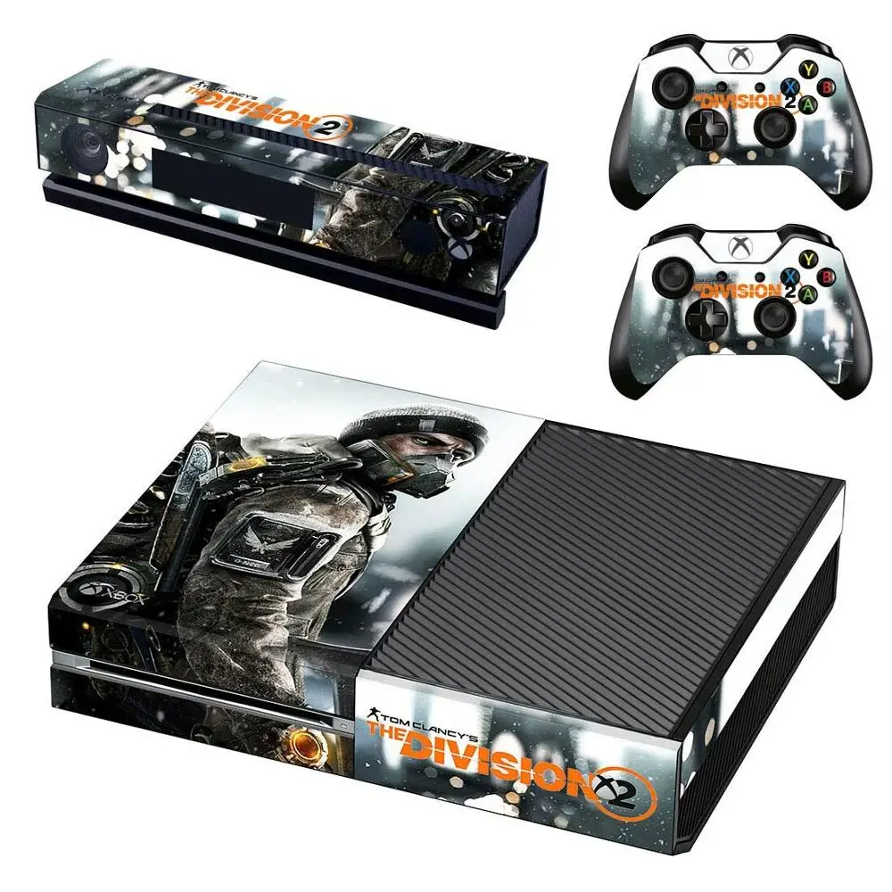 GSTM2533 The Division 2 наклейка на кожу полное покрытие для Xbox One консоли и Kinect и 2 контроллеров для Xbox One Skins sticker s - Цвет: GSTM2533