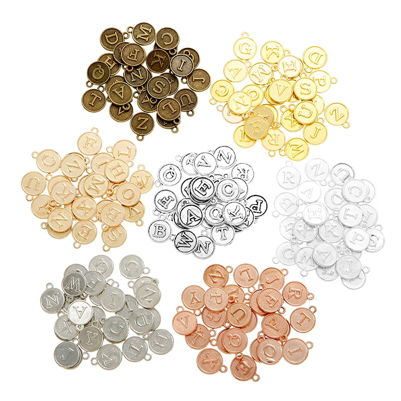 Fashewelry 70pcs Alloy Enamel Number Charms 7 Colors Flat Round 0-9 Number Pendants for DIY Jewelry Making