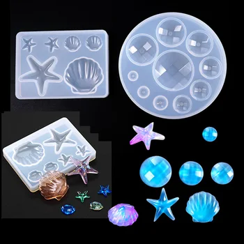 

Silicone Mold For Resin Round Geometric Stars Resin Mold handmade DIY Jewelry Making Epoxy Resin Molds Gifts