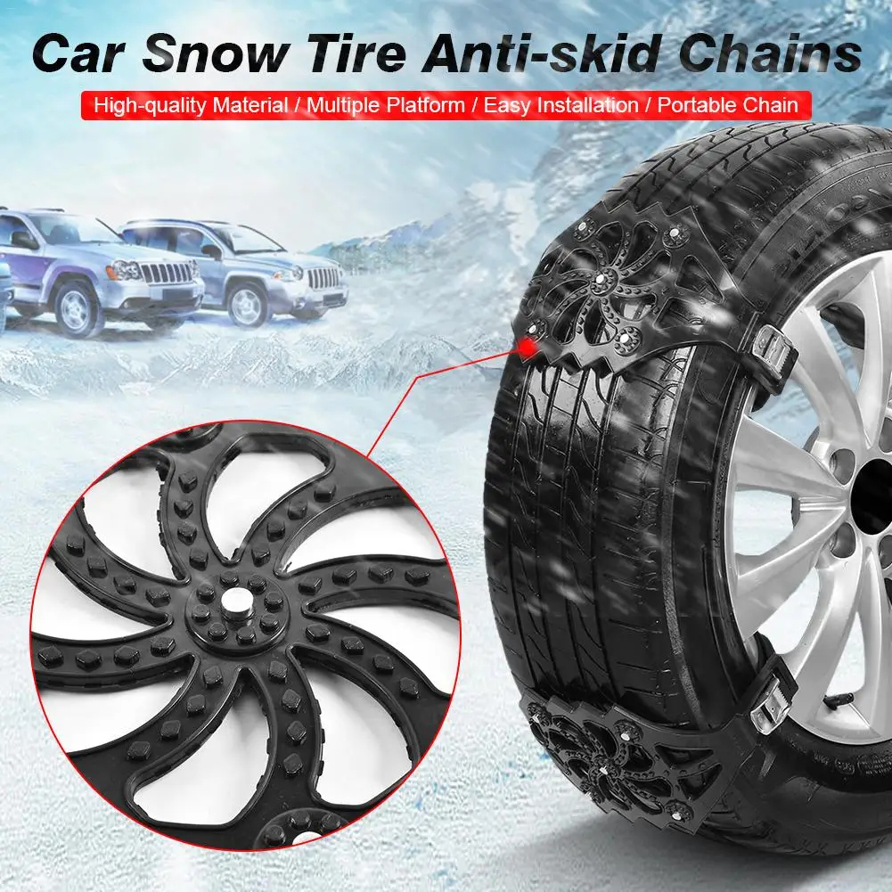 Universal Tire Chain Anti-skid Vehicles Thickened Adjustable Wheel TPU Material Roadway Safety Snow Winter for Car SUV | Автомобили и