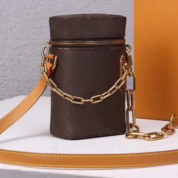 

Luxury Designer Phone Box Case Genuine Leather louis Crossbody Mini Trunk Bag Strap AAA Grade Louie Vuiton Handbag Women