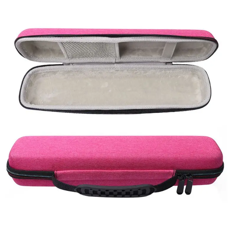 Жесткий чехол для переноски из эва, сумка для хранения волос, выпрямитель для волос, бигуди - Цвет: Hot Pink