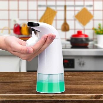 

New Hot Infrared Sensor Automatic Soap Dispenser Touchless Stand Foam Hand Washer 250ML USJ99