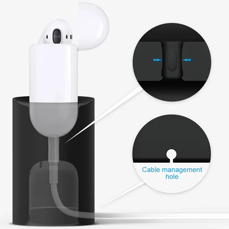 Bluetooth-гарнитура Силиконовая Подставка для зарядки силиконовая защитная Подставка для зарядки подставка держатель для зарядки док-станция для Airpods