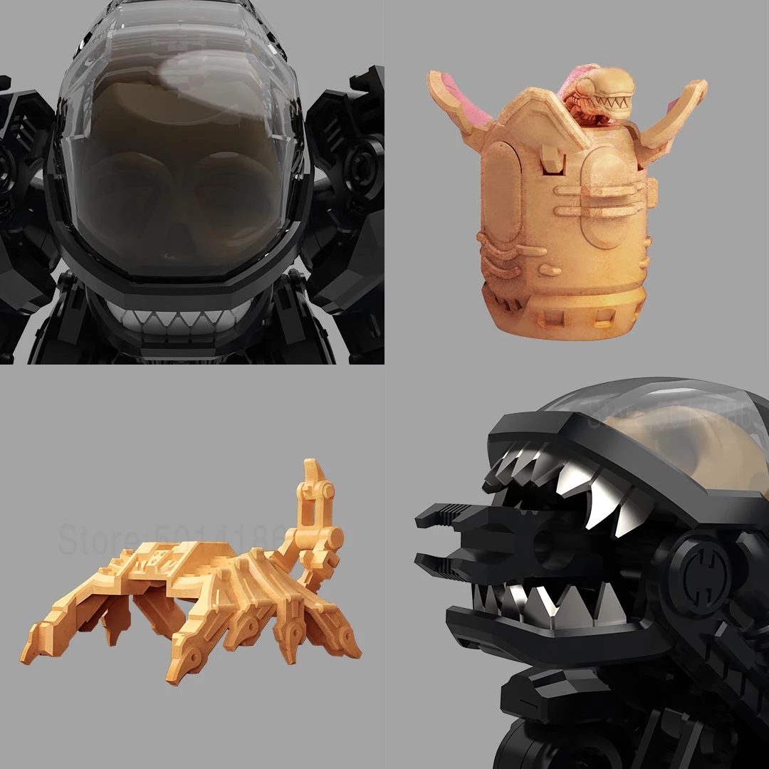XIAOMI MIJIA 52 игрушки Универсальная Серия Plan Alien модель игрушка фигурка деформ робот 5