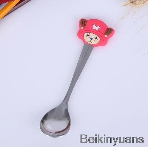 Choba Детская мультяшная ложка, детская посуда, ложка из нержавеющей стали, детский десерт, мороженое, Мультяшные столовые приборы в форме котов - Цвет: Choba