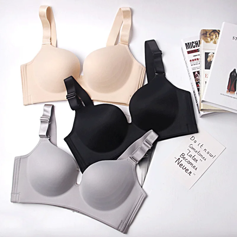 Seamless Bras For Women Sexy Push Up Bra Ultra Thin Plus Size BH Without Bones Skin Underwear Unwired Bralette bra and knicker sets