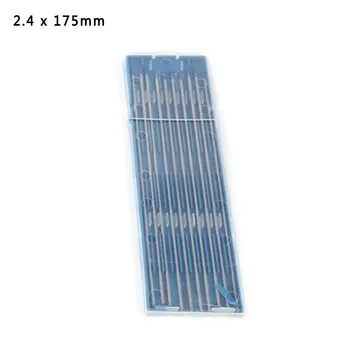 

10pcs/set 2.4 X 175mm TIG Welding Tungsten Electrodes Lanthanated Blue Tip WL20