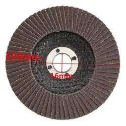 1Pc100mm плоский наждачный диск 40/60/80/120 Грит угловая шлифовальная машина колеса идеально подходит для Применение по дереву из металла и