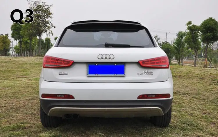 Для AUDI Q3 hatch-back спойлер- AUDI Q3 X Высококачественный ABS Материал заднее крыло автомобиля праймер цвет задний спойлер