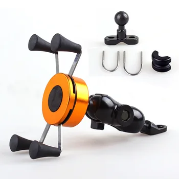 

Mobile Phone Brackets Motorcycle Tricycle Electric Vehicle X Type Handlebar Holder M8617