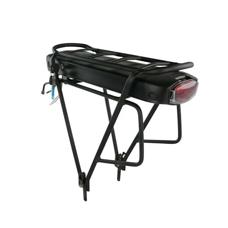 36V 12.5AH with Rack ЕС США нет налога 36 В 10ah 12.5ah 15ah 17.5ah задняя стойка батарейный блок электрический велосипед литиевая батарея e-bike батарея+ зарядное устройство - Цвет: 36V 12.5AH with Rack