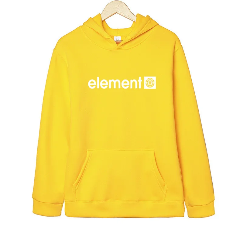 yellow Модная новинка, Осень-зима, Брендовые мужские толстовки с капюшоном, мужские толстовки высокого качества ELE, мужские толстовки с буквенным принтом и длинным рукавом - Цвет: yellow