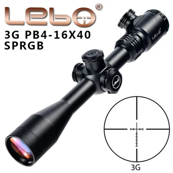 

LEBO PB 4-16x40 SPRGB 3G Glass Etched Reticle RifleScope 1 Inch Single-tube Side Parallax .223 B.D.C. Hunting Rifle Scope