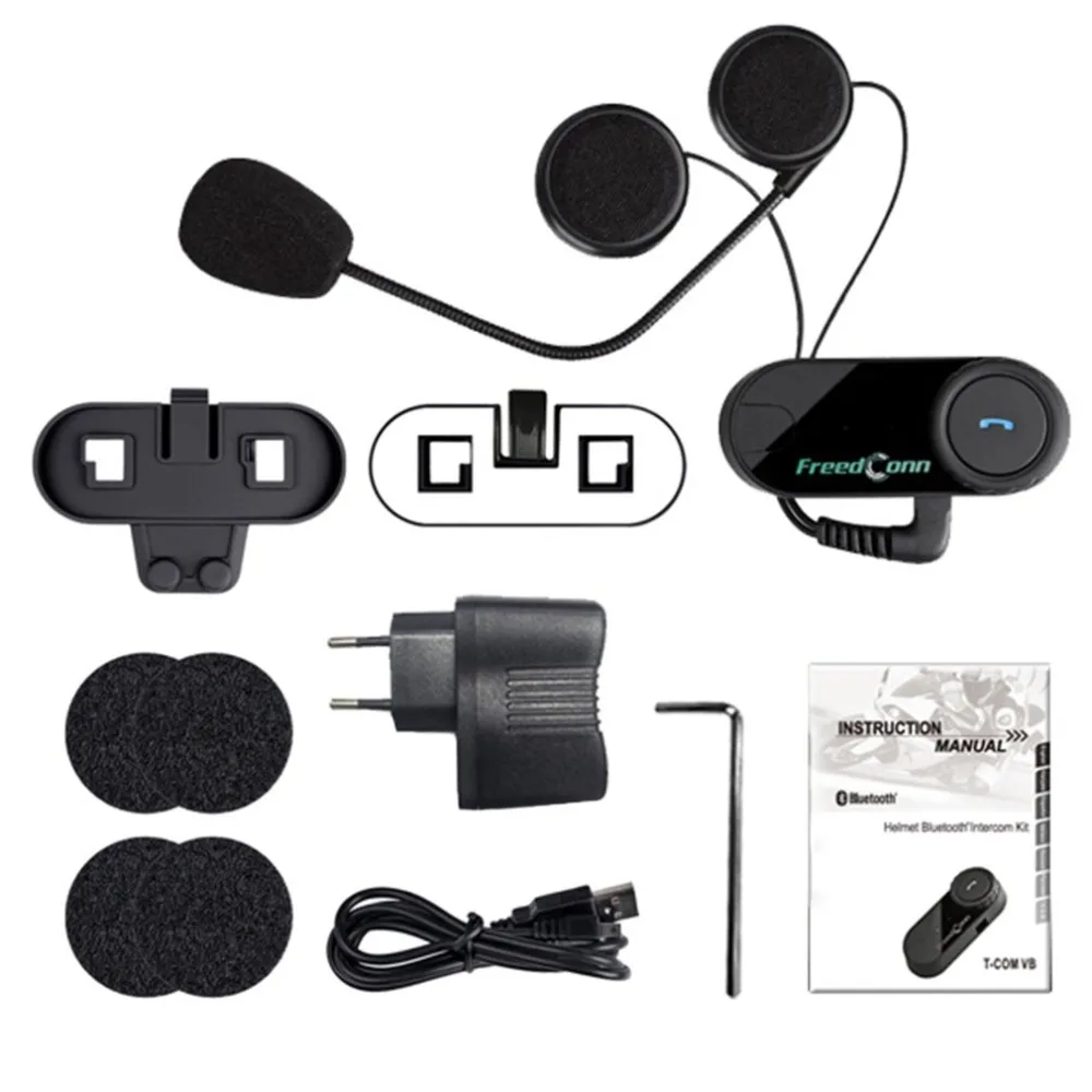 

New 800M Professional Intercom Headset Wireless Interphone Bluetooth Motorbike Motorcycle Helmet Interphone Headset Hot EU plug