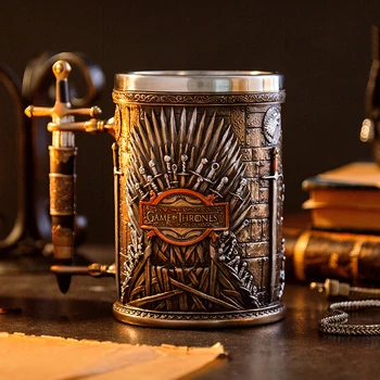 

Steel Resin 3D Swords Mug BEST Game of Thrones Fan Gift GOT Beer Coffee Water Drinkware Beer Tankard Cup Mugs 500-600ml