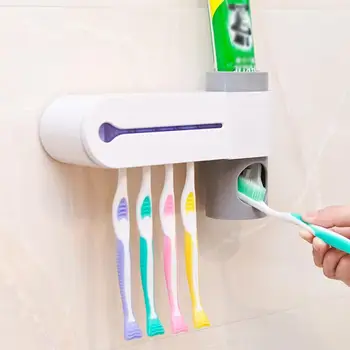

Multifunctional Toothbrush Holder Ultraviolet Toothbrush UV Toothbrush Disinfector Sterilizer Toothpaste Disinfection Dispe U3P3