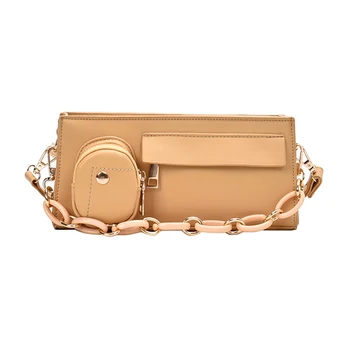 

Luxury Cross-body Bag Women's Elegant Women's Leather Small Square Bags Multi-function Famous Brand Women's Phone Shoulder Bags