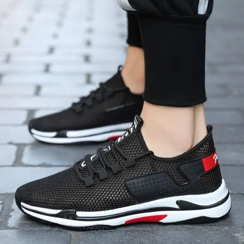 

Summer Men Shoes Mesh Lace Up Fashion Shoes Breathable Men Casual Shoes