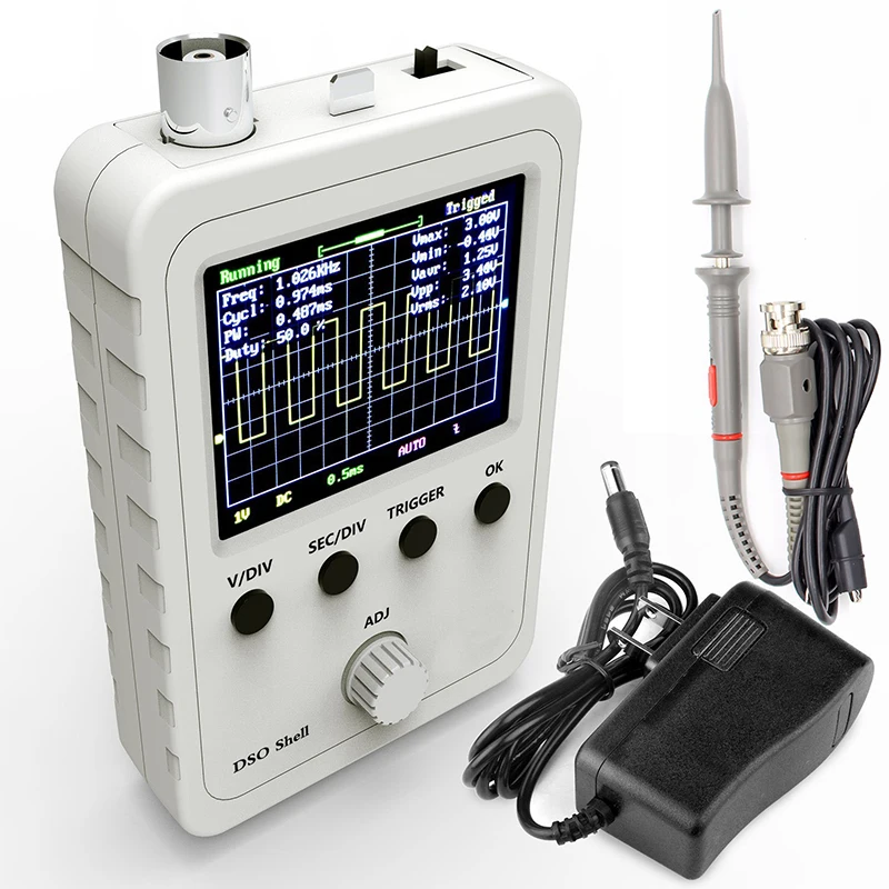 

DSO150 Oscilloscope Handheld Oscilloscope Finished with NBC High Voltage Probe and Power Supply