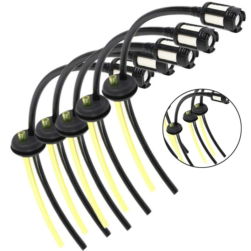 5/10PCS New Replacement Fuel Hose Pipe + Tank Filter Spare parts for Strimmer Trimmer Brush Cutter Engine Garden Tools fuel filter