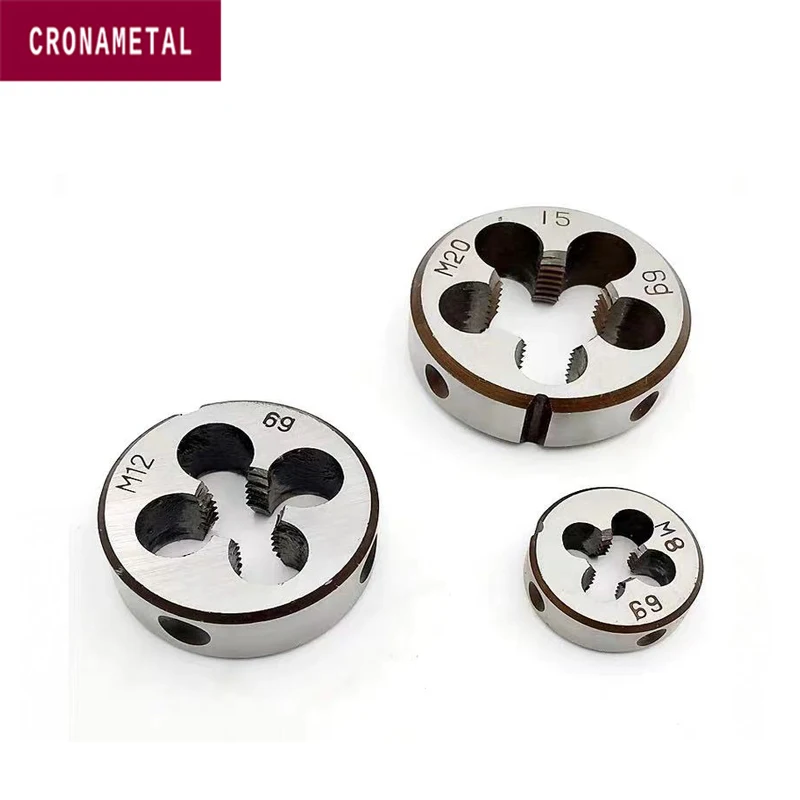 cronametal-hss-thread-round-dies-right-hand-screw-thread-metric-plug-tap-round-die-m20-m22-m24-m27-m30-m33-m36-m39-m42-m45-m48