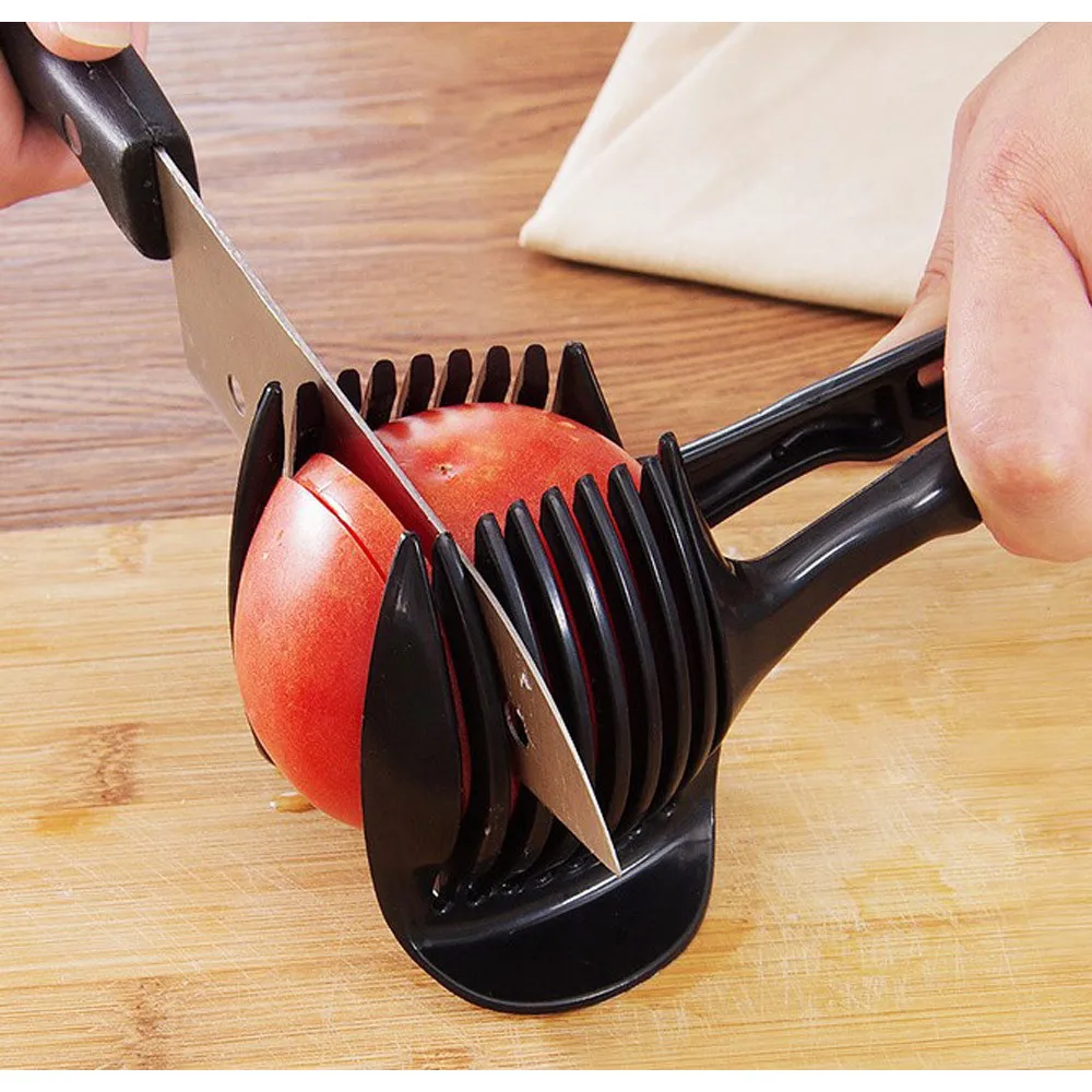 Картофелерезка резак для томатов инструмент пластиковые измельчители лимон режущий держатель инструменты для приготовления пищи Кухонные аксессуары