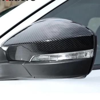 

For Volkswagen T-ROC TROC 2017 2018 2019 Carbon Fiber ABS Chrome Rearview Side Door Mirror Caps Cover Trim Car Accessories