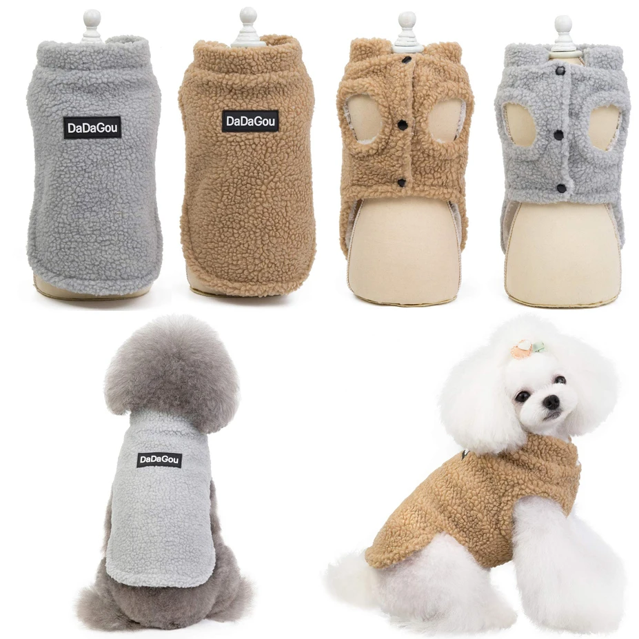 

Dog Vest Winter Coat Fleece Soft Warm Windproof Outfit Small Medium Dogs Jacket Winter Cold Weather Clothes Puppy Dog Costume