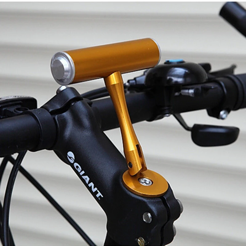 MTB Bike Bicycle Handle Bar Lamp Phone Extender Mount Extension Bracket Holder 