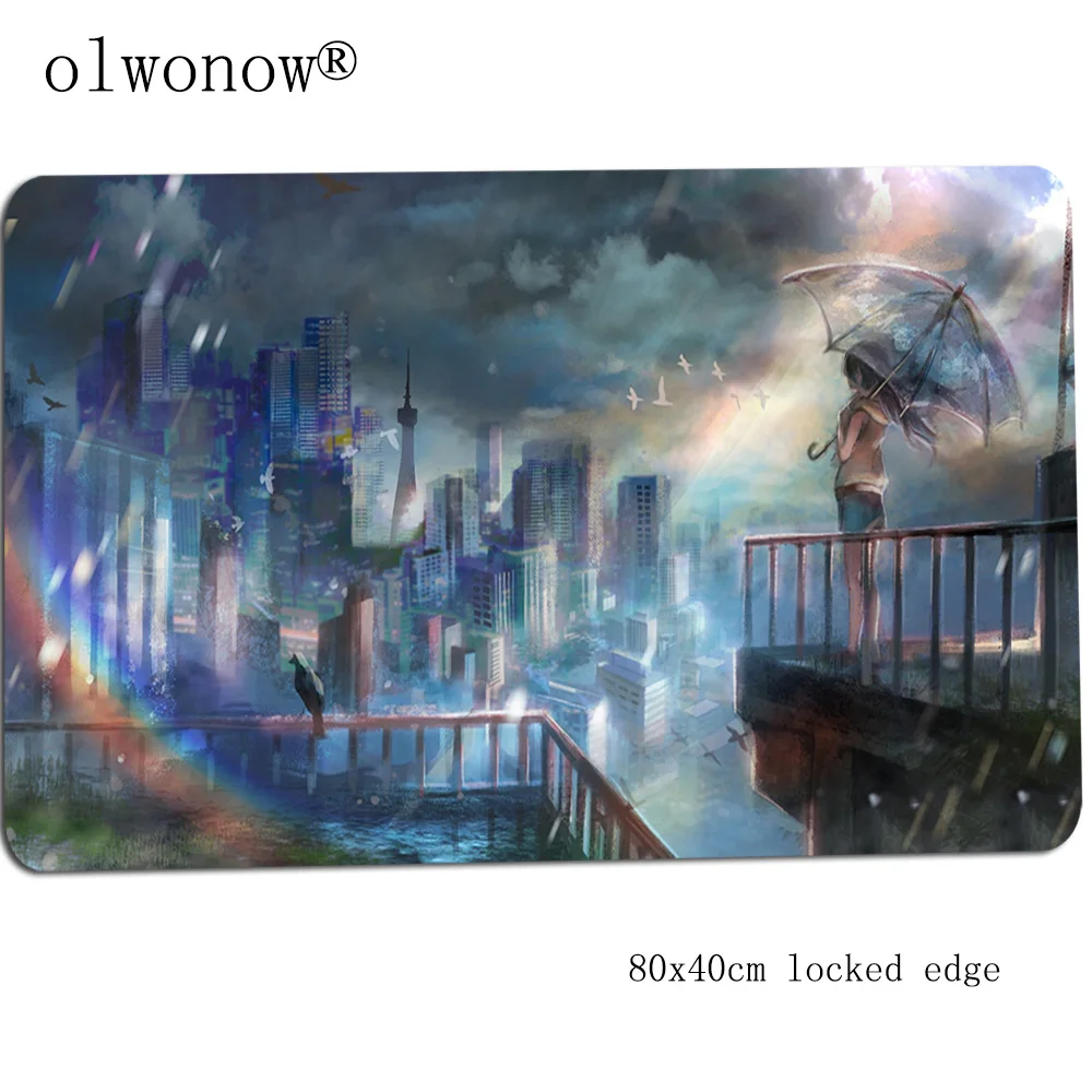 Weathering with you mousepad 800x400x3mm gaming mouse pad gamer mat High quality game computer desk padmouse keyboard play mats