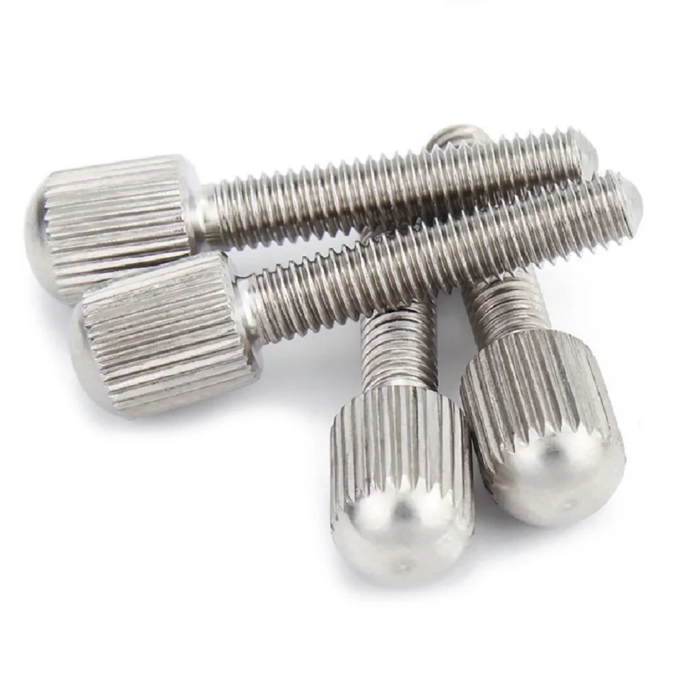 Parafusos de Parafusos com Junção Led de Cabeça Pequena Parafuso Manual de Apertar Fechadura de Cortina M1.6 m2 M2.5m3 m4 m5 m6 Gb836 com 10 Peças Aço Inoxidável