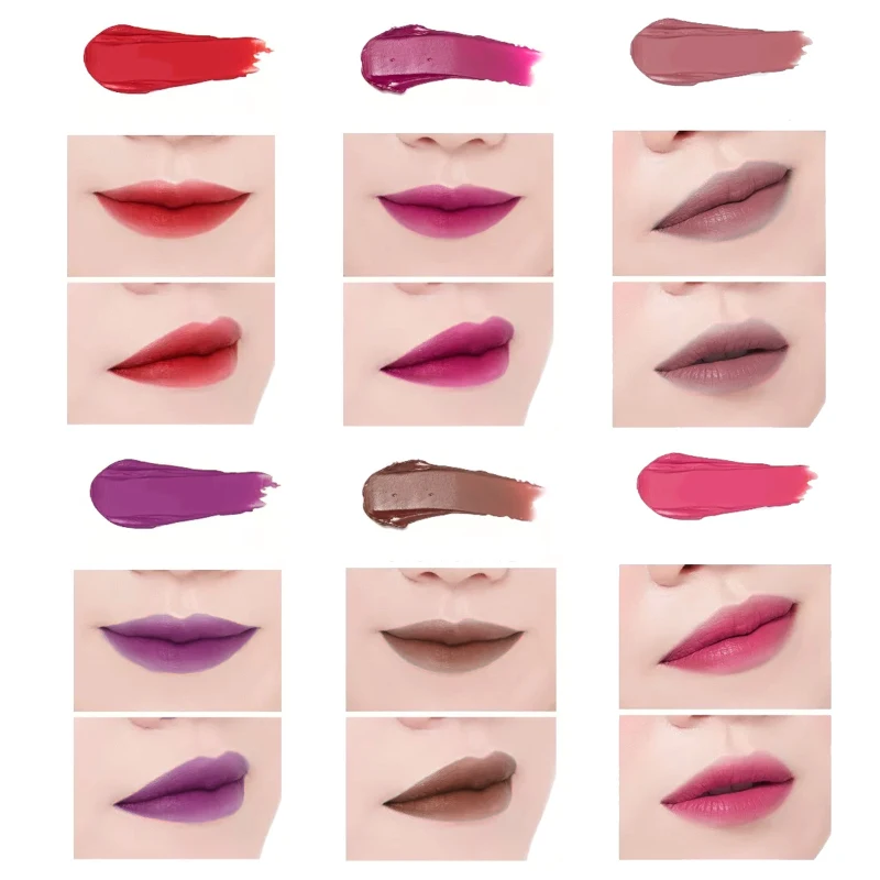 Red wine lipstick Korean Style Lip Tint Baby Pink Lip For Women Makeup Liquid Lipstick Lip Gloss Red Lips Hot Cosmetic