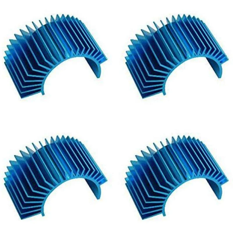 

ABKT-4 Pack Aluminum Electric Engine Motor Heatsink Fins Cooling for RC 540 550 Size Brushed Brushless RC Car Accessories