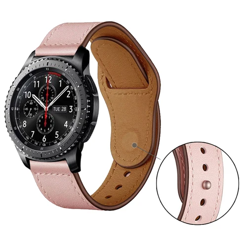 8 20/22 мм ремешок для samsung galaxy watch S3 frontier 46 мм 42 мм active 2 huawei watch gt 2 amazfit bip band настоящий кожаный браслет - Цвет ремешка: 8