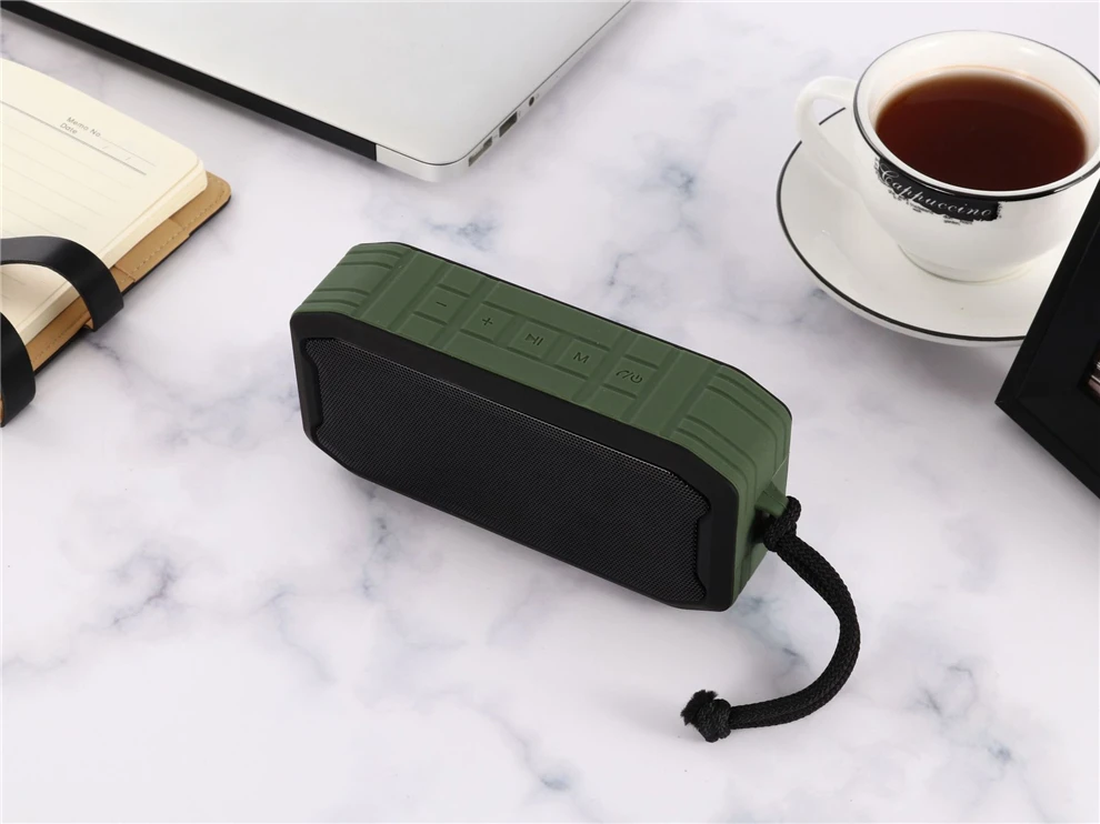 Alto-falante à Prova Água com Usb Cartão de Reprodução Esportes ao ar Livre sem Fio Bluetooth Dbluetooth Flash Drive tf Subwoofer Tws Loundpeakers 5.0 23 com usb flash drive tf cartão de