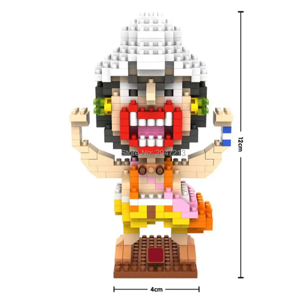 Najtaniej Gorące LegoINGlys twórcy klasyczne jednoczęściowe D Luffy Zoro Usopp Sanji Chopper Franky Brook figurki mini Micro diamentowe klocki zabawki