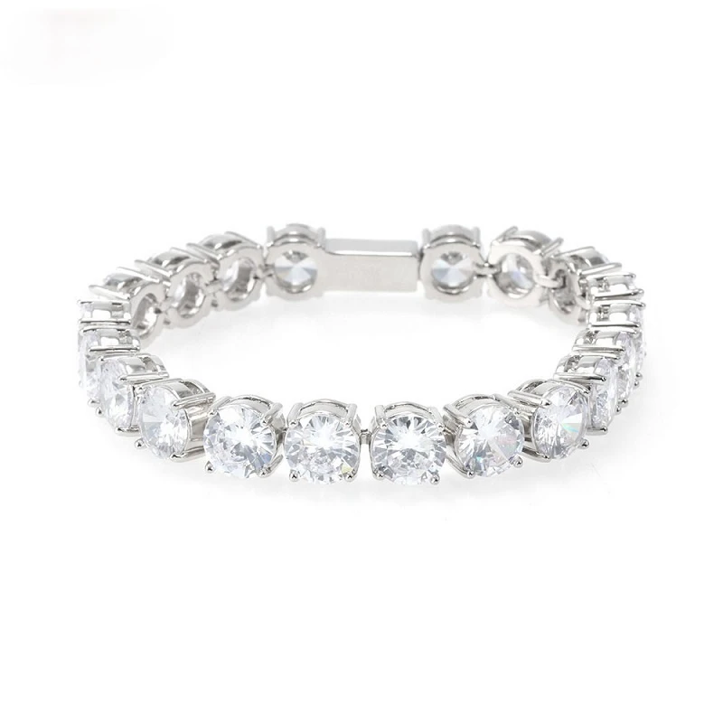 Tennis Chain Bracelet Multicolor Shiny Zircon Bracelet Elegant Trendy Women's Wedding Accessories Jewelry Anniversary Gift