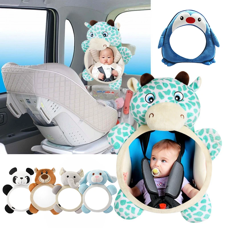 Techwill New Cute Baby Rear Facing Mirrors Adjustable Car Baby Mirror