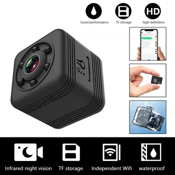 

SQ29 1080P HD Mini WiFi Sports Camera Outdoor Portable 30m Waterproof DV Camcorder HD Infrared Night Vision 360 Degree Rotation