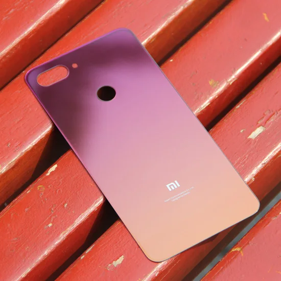 Задняя крышка для Xiaomi Mi задняя из стекла с аккумулятором 8 Lite Mi8 защитная чехол
