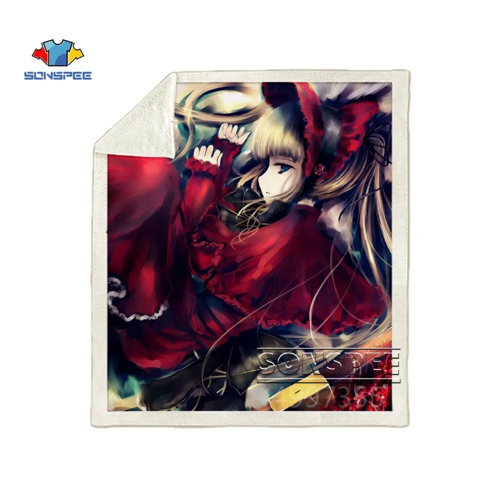 SONSPEE Rozen Maiden аниме Харадзюку для детей и взрослых 3d принт одеяло Теплый диван Стёганое одеяло покрывало для путешествий постельные принадлежности магазин при фабрике K129