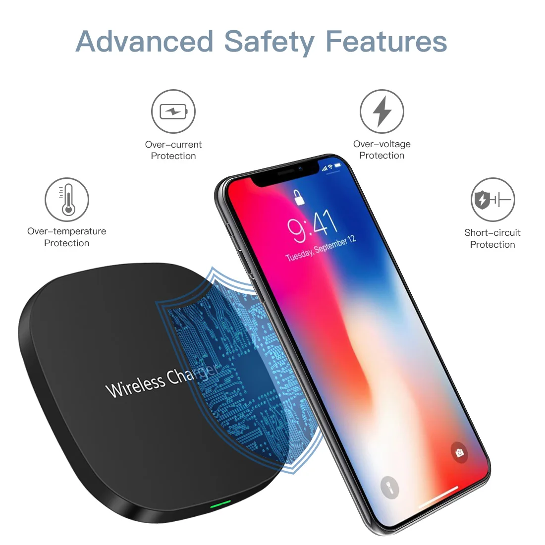 

2019 Qi Wireless Fast Charger Wireless Charging Dock for Samsung Galaxy S10 9 8 for IPhone XS MAX XR 8 Plus Mobile Phone