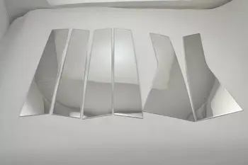 

For Ford Edge 2015 6PCS Stainless Steel Car Window Trims Center Pillars Covers Cover Trim Car Styling Accessory