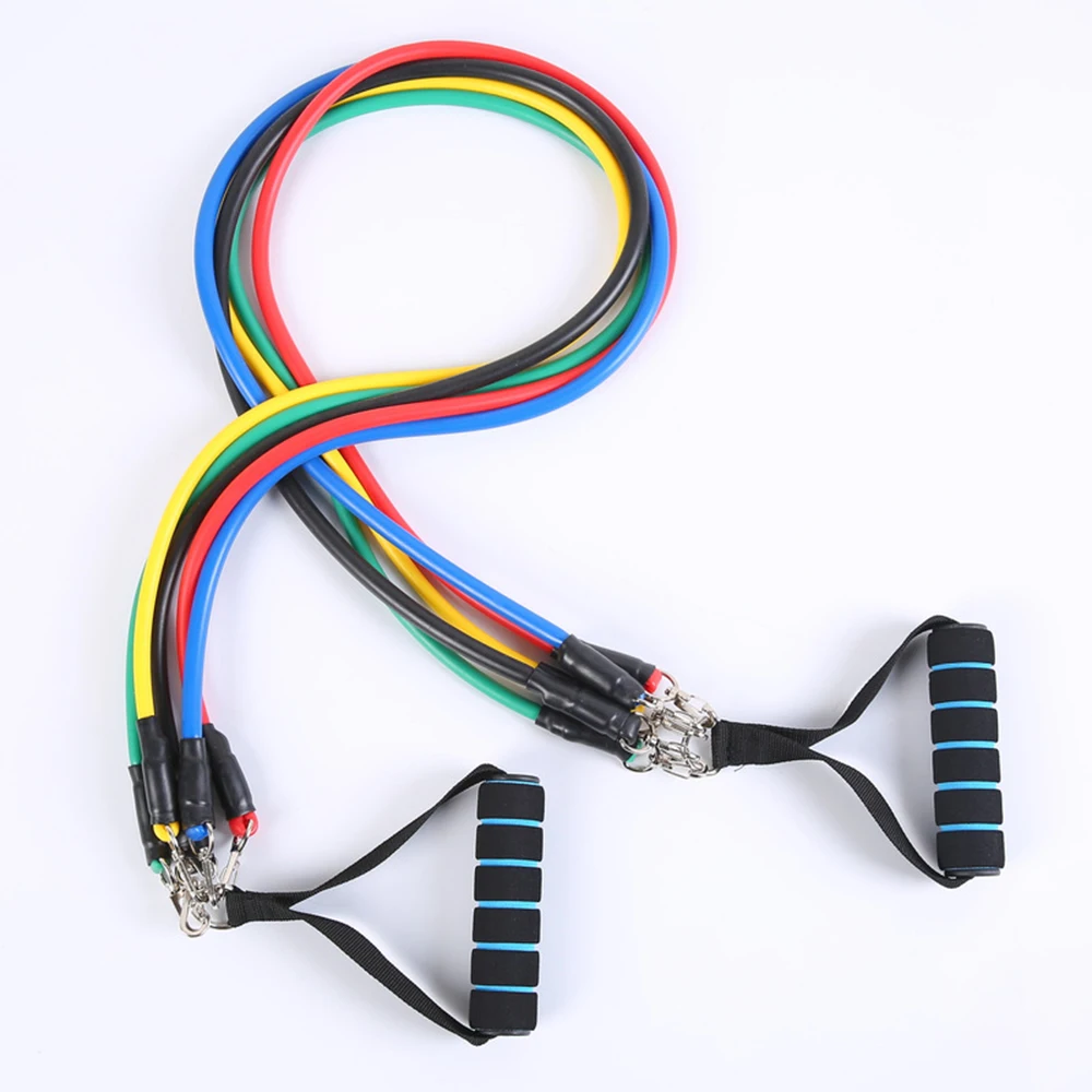 11Pcs Exercise Resistance Bands Sets for Women and Men Fitness Gym Strength Training Body Yoga Pilates Sport Rubber Band Pull Up (9)