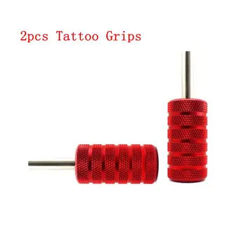 

2pcs 35mm tattoo grips for tattoo machines, blue and red color grip tattoo body machine for tattoo supplier