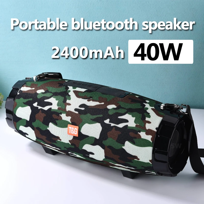 Портативная Bluetooth Колонка TG526 мощностью 40 Вт беспроводная уличная колонка